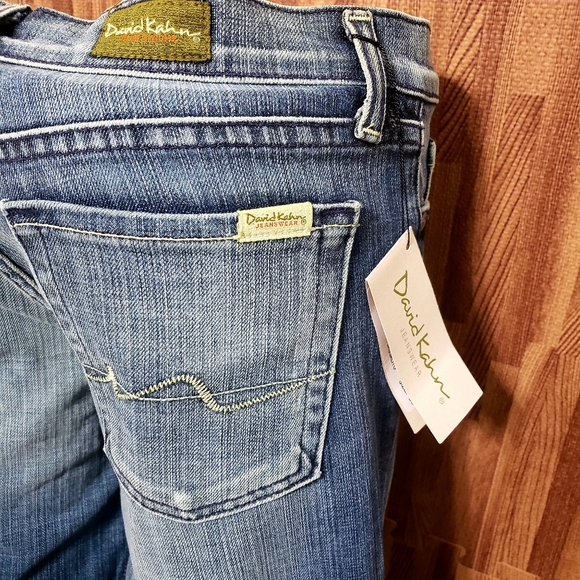 Sz 26 NWTDavid Kahn Lana Frayed Cropped Jeans… - Picture 6 of 9